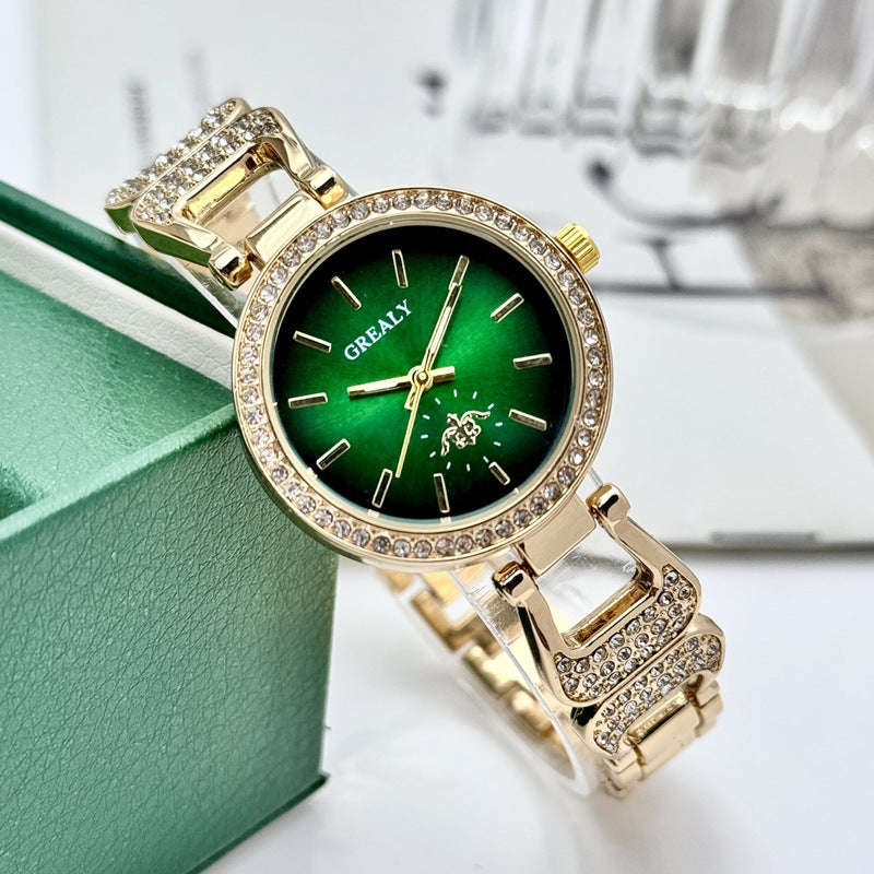 Diamond Horseshoe Buckle Quartz Women's Watch