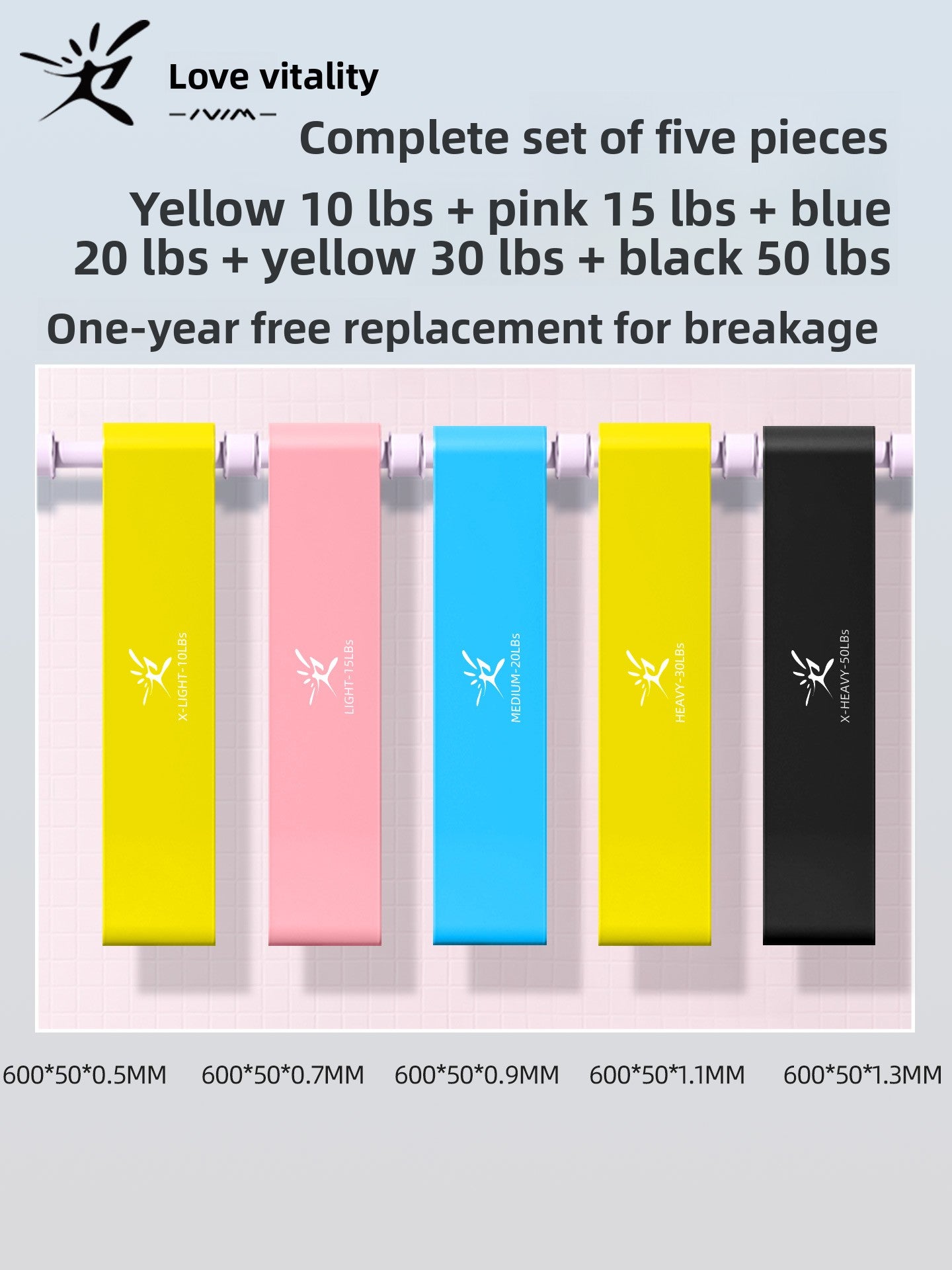 Elastic Resistance Exercise Bands for Strength Training
