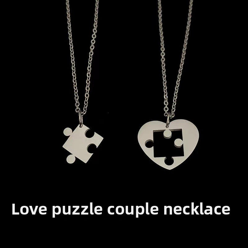 Interlocking Heart Puzzle Necklace