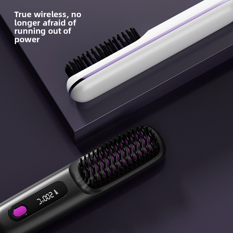 Wireless Negative Ion Hair Straightener Comb