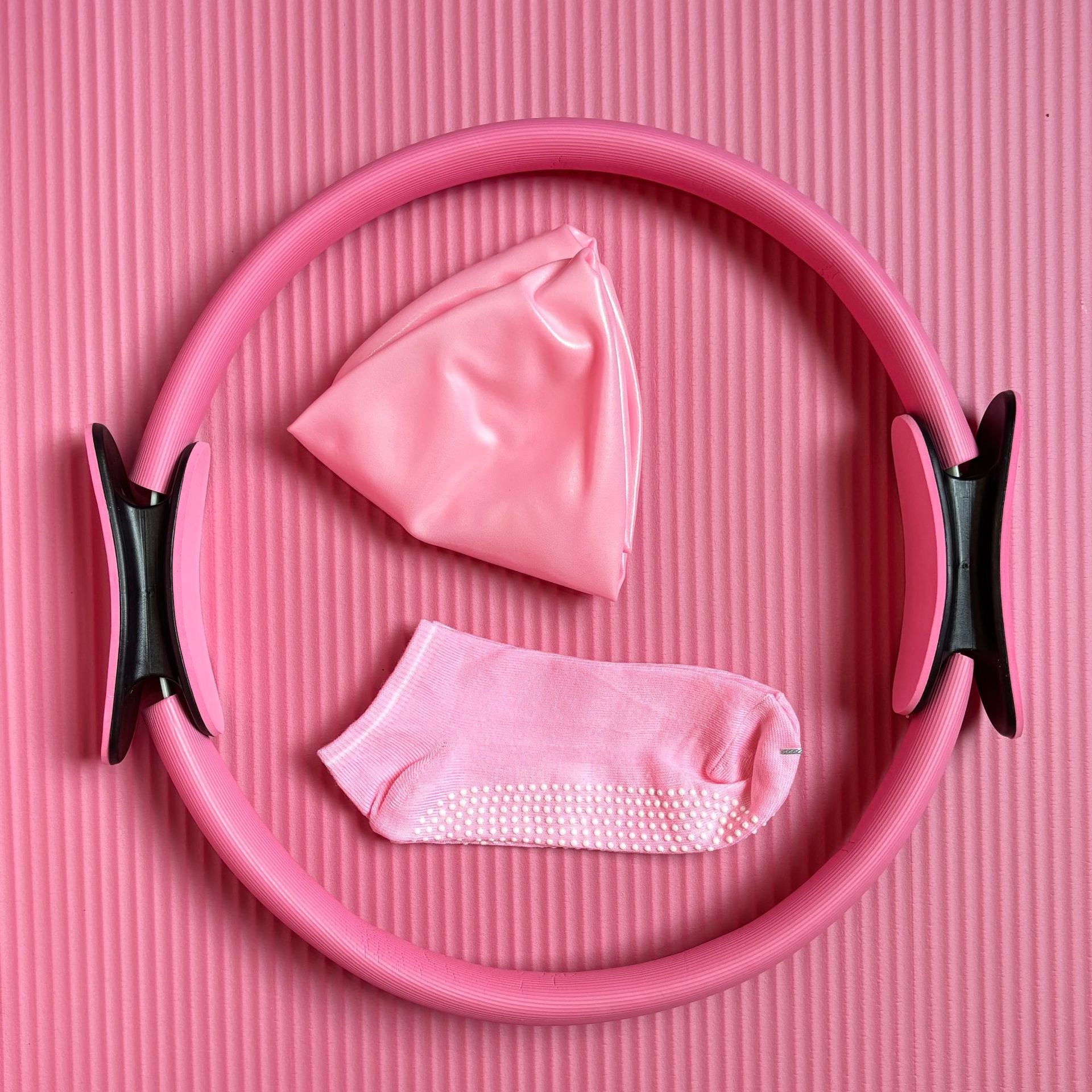 Pilates Yoga Fitness Set with Resistance Bands and Exercise Ring