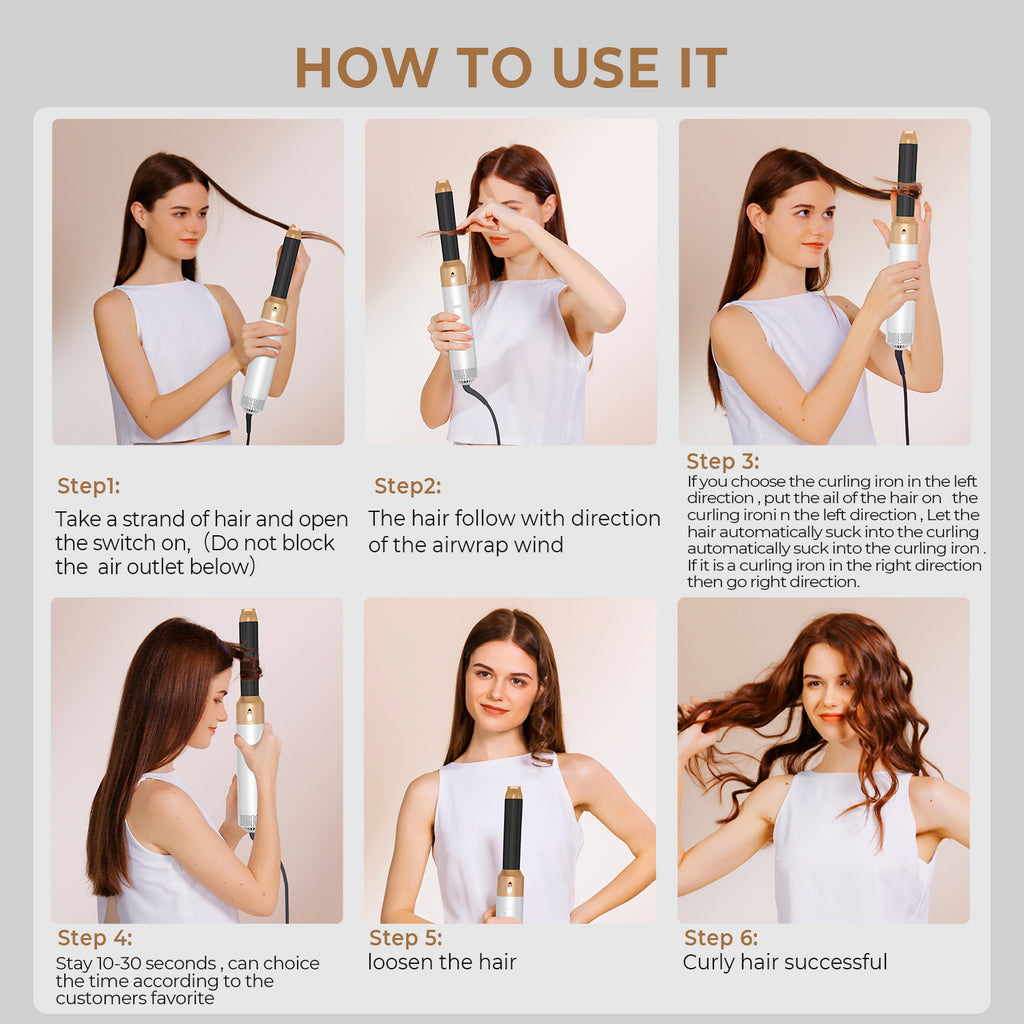 Multi-Functional Hair Styler with Hot Air Comb