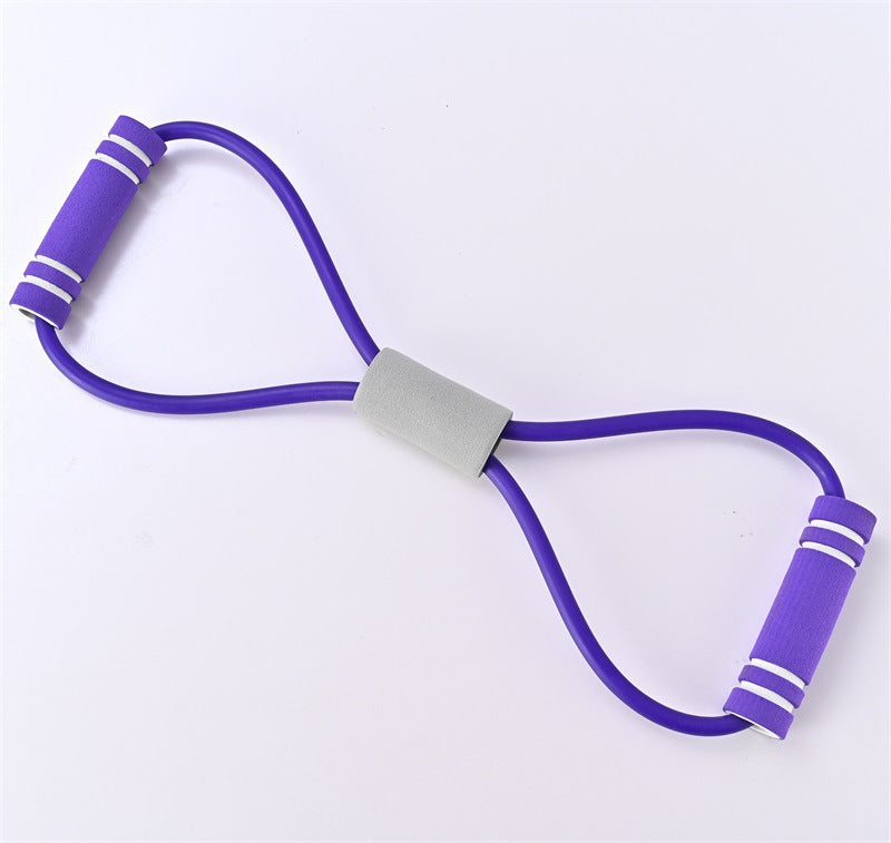 Elastic Exercise Tension Rope with Foot Pedals