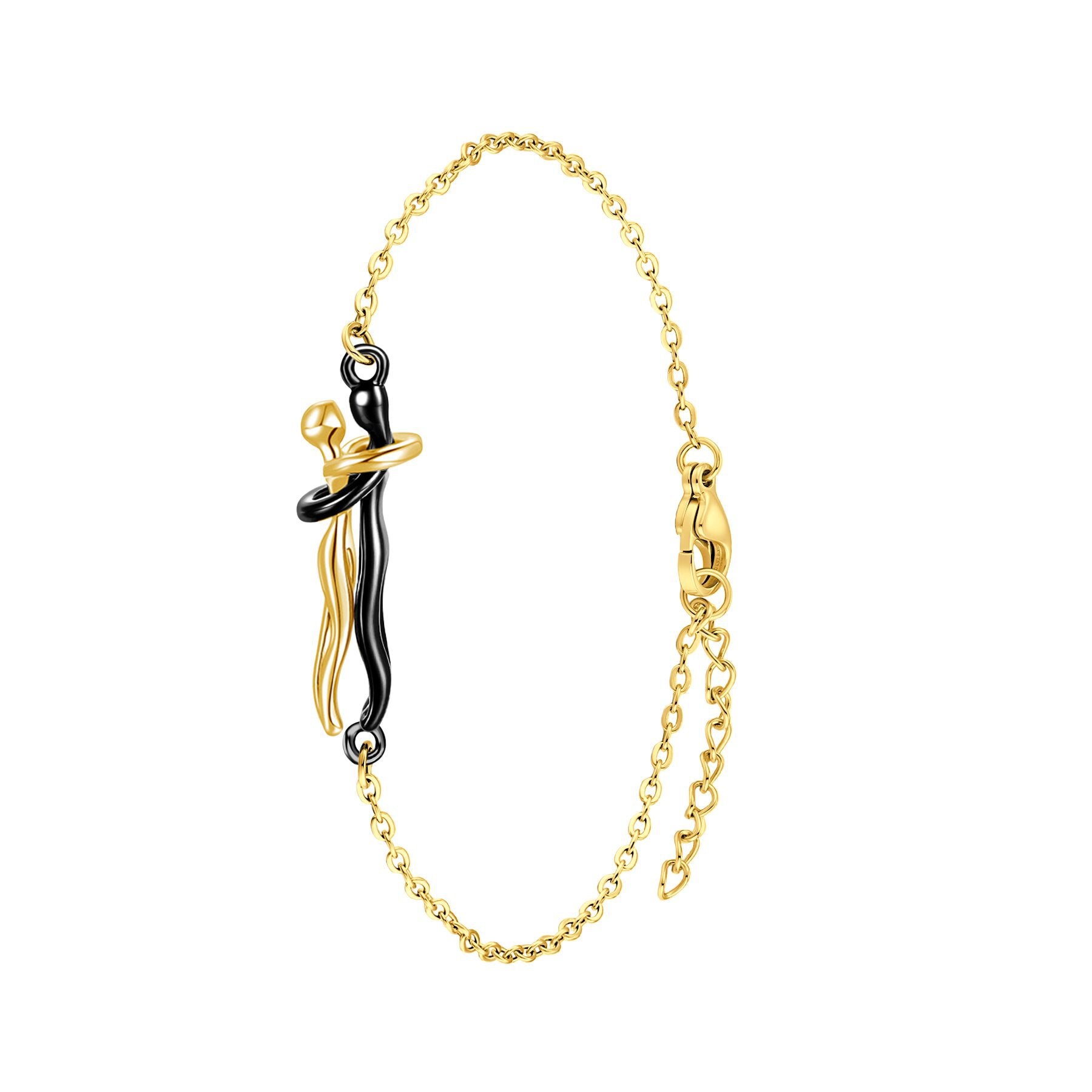 Adjustable Gold Plated Snake Chain Necklace Bracelet Set