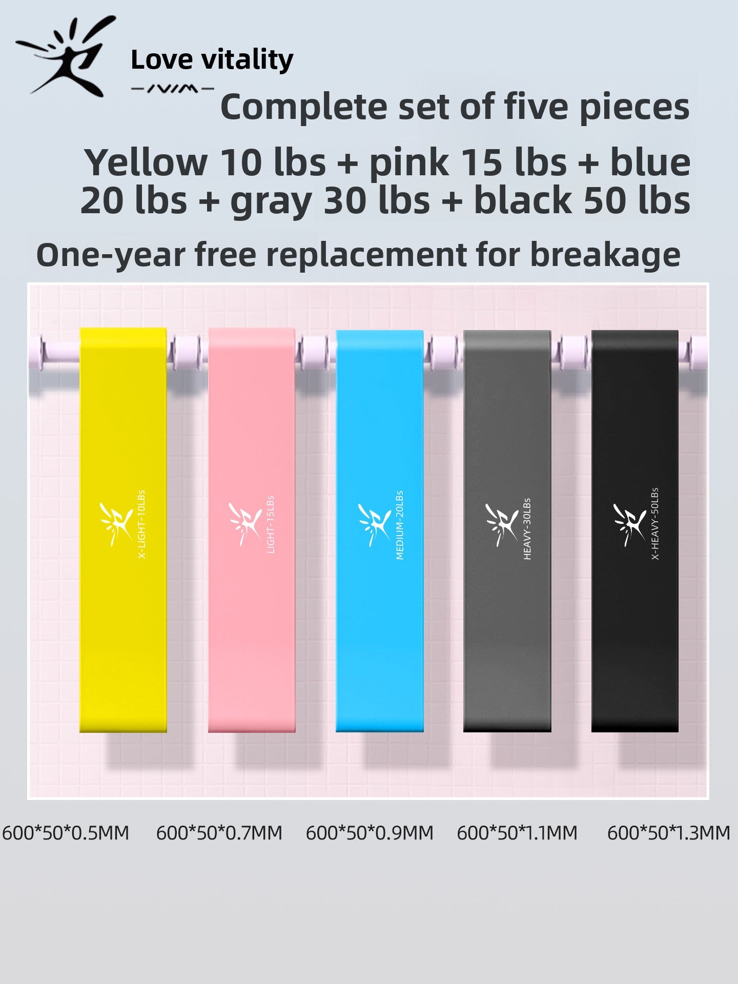 Elastic Resistance Exercise Bands for Strength Training