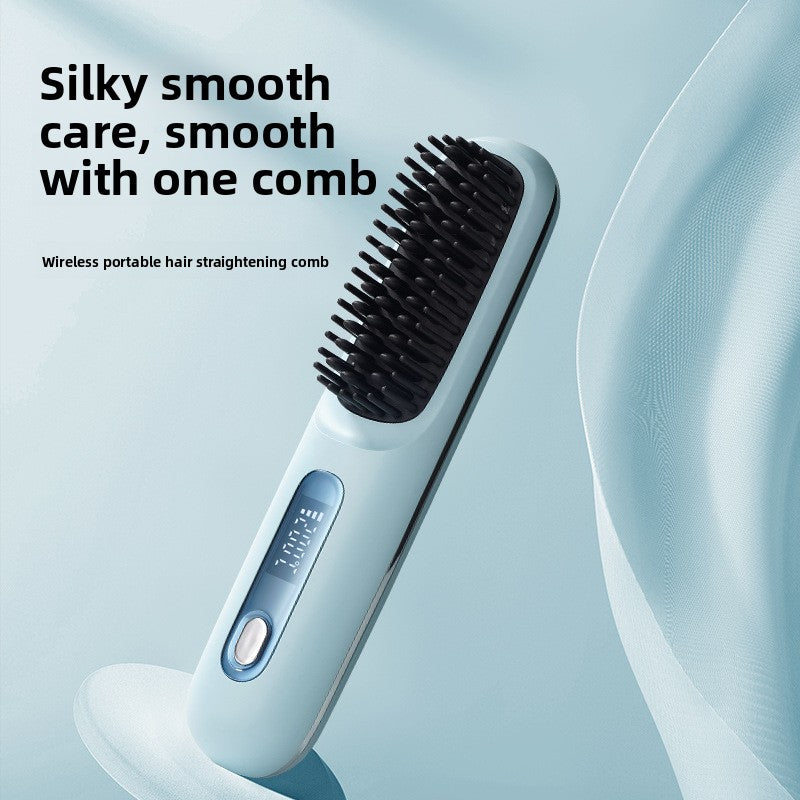 Wireless LCD Hair Straightener Comb