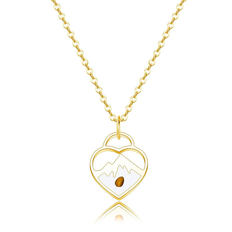 Heart Shape Stainless Steel Necklace