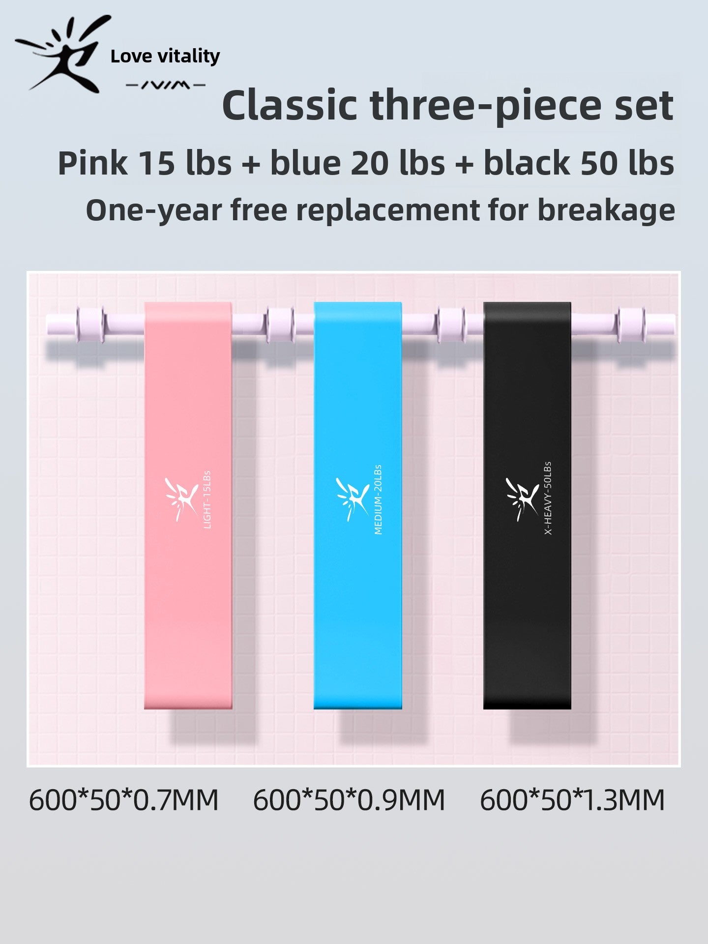 Elastic Resistance Exercise Bands for Strength Training