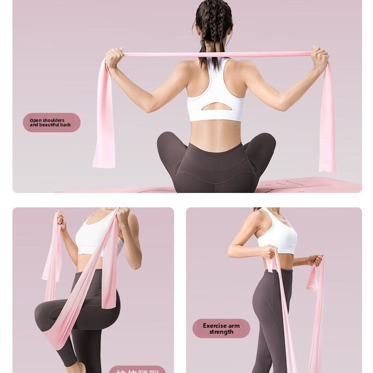 TPE Elastic Yoga Resistance Band for Fitness Training