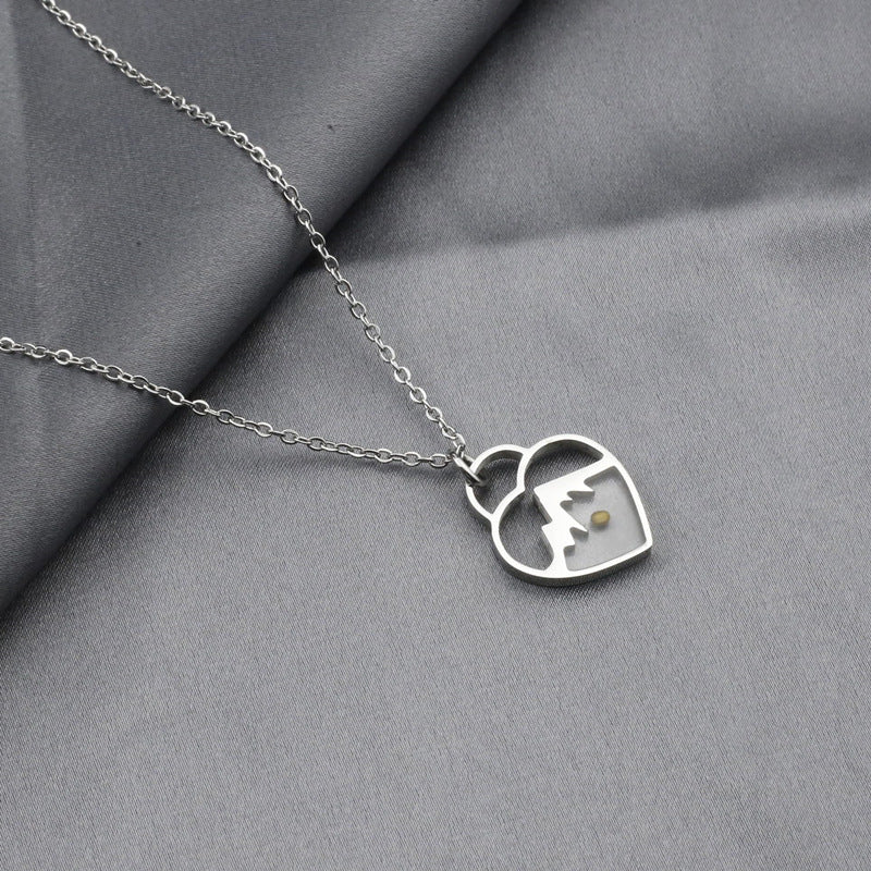 Heart Shape Stainless Steel Necklace