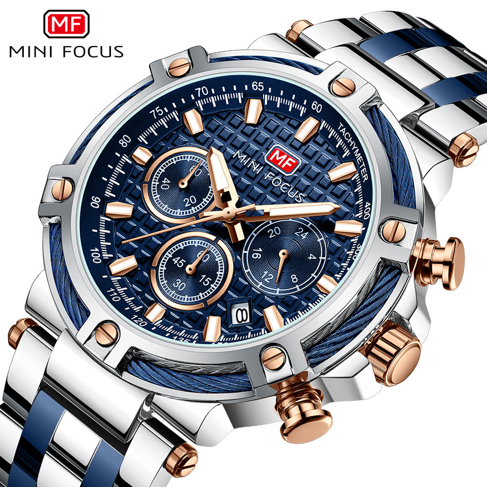 Mini Focus Mens Quartz Watch with Luminous Feature