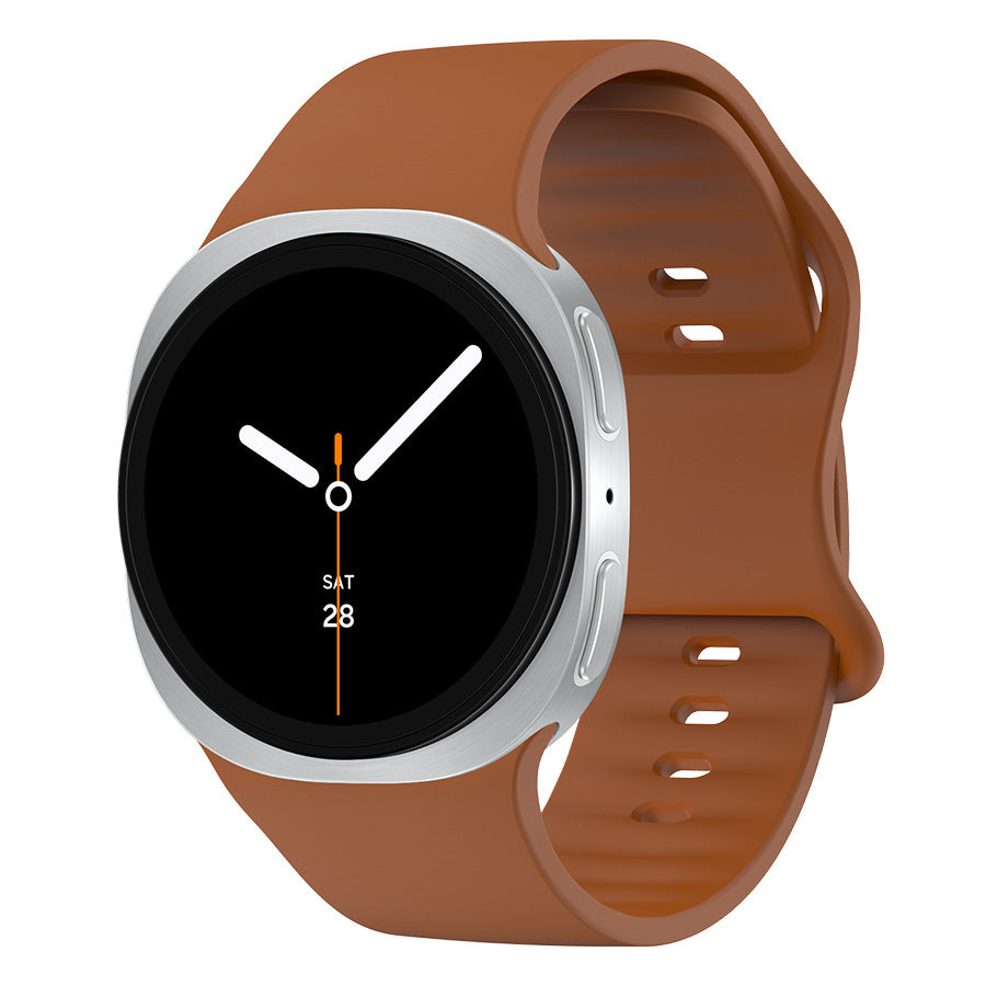 Sun-shaped buckle bracelet watch strap in solid color