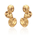 Justop Vintage Floral Titanium Steel Earrings and Necklace