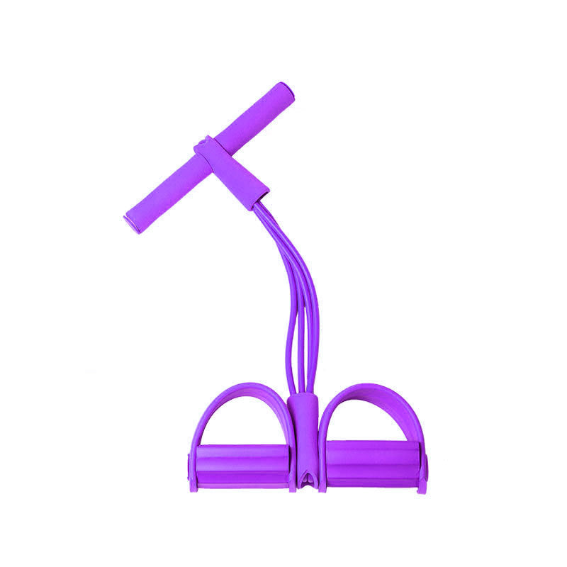 Elastic Exercise Tension Rope with Foot Pedals