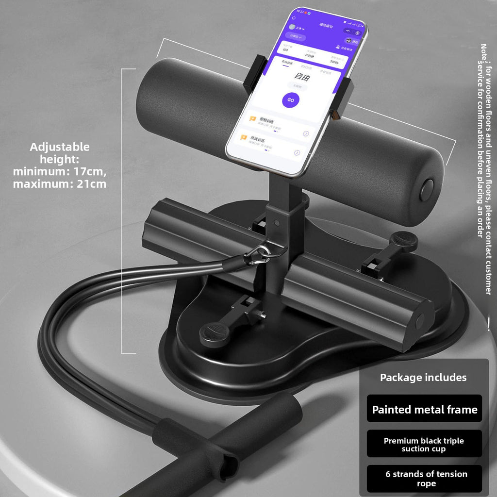 Three-Suction-Cup Sit-Up Multi-Functional Exercise and Fitness Equipment