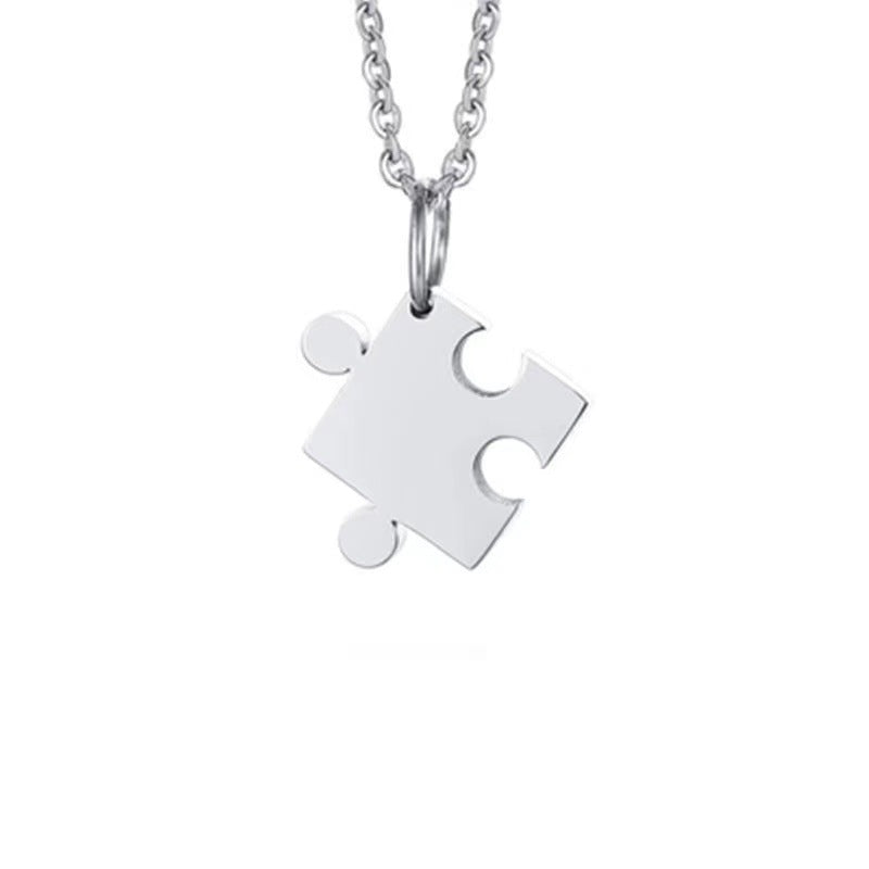 Interlocking Heart Puzzle Necklace