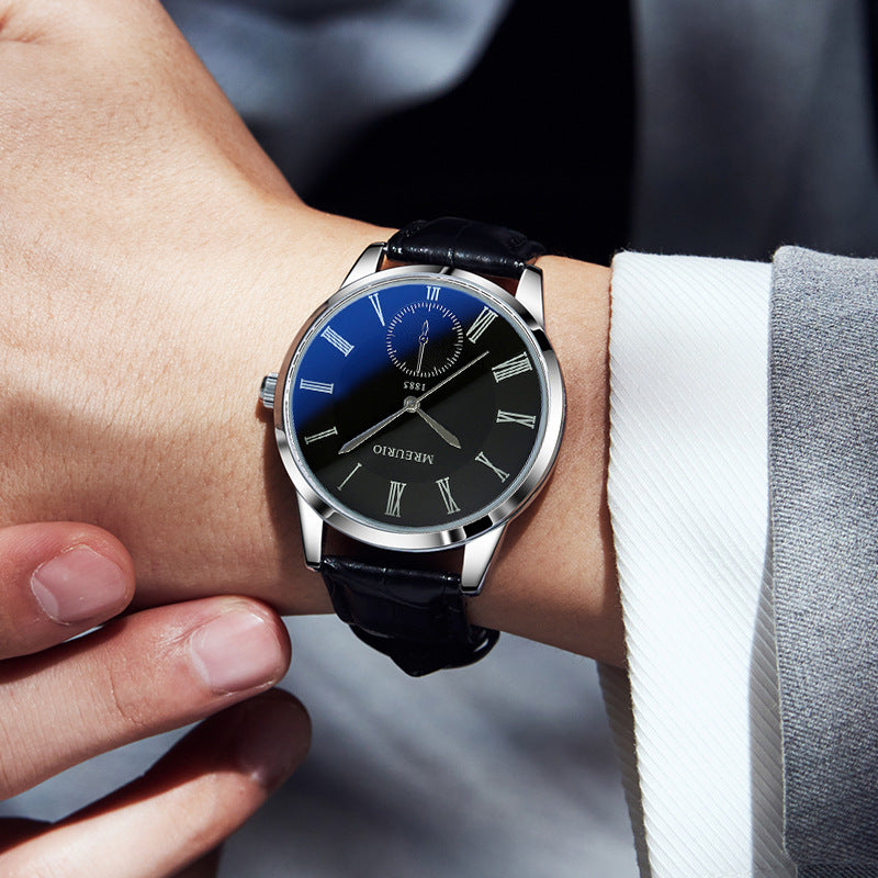 Black-faced Silver Needle Watch
