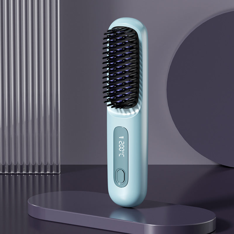 Wireless Negative Ion Hair Straightener Comb