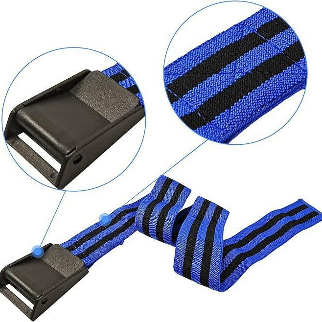 Adjustable Blood Flow Restriction Fitness Bands for Muscle Training