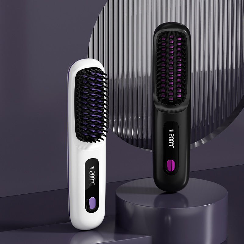 Wireless Negative Ion Hair Straightener Comb