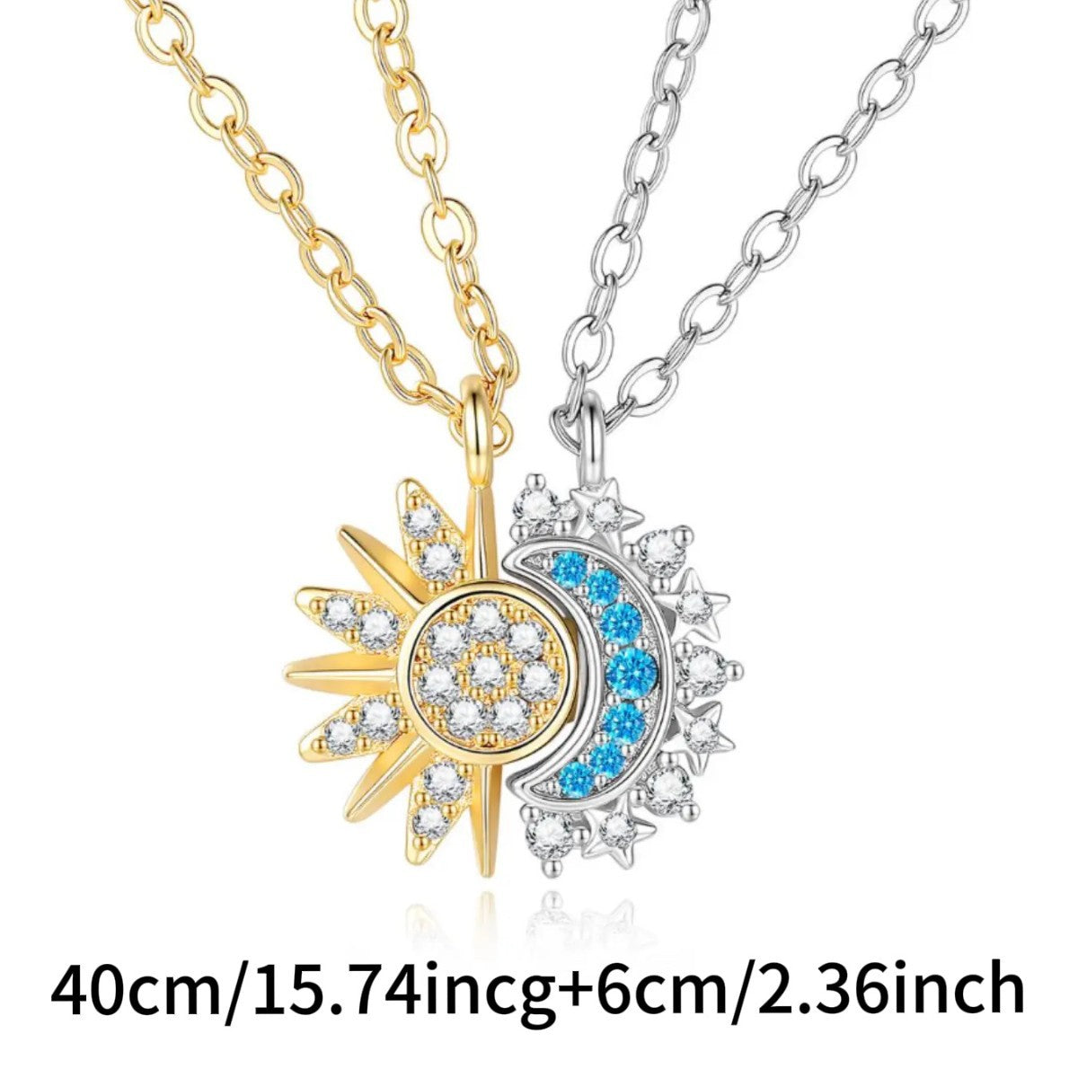 New Magnetic Necklace Featuring Both Sun and Moon