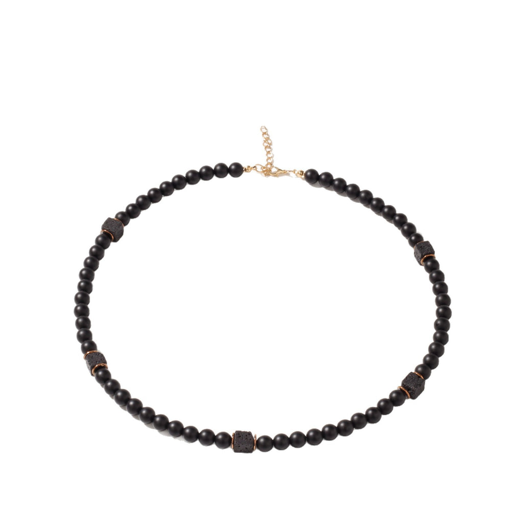 Geometric Bead Chain Necklace