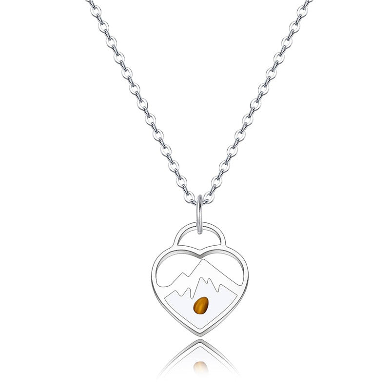 Heart Shape Stainless Steel Necklace