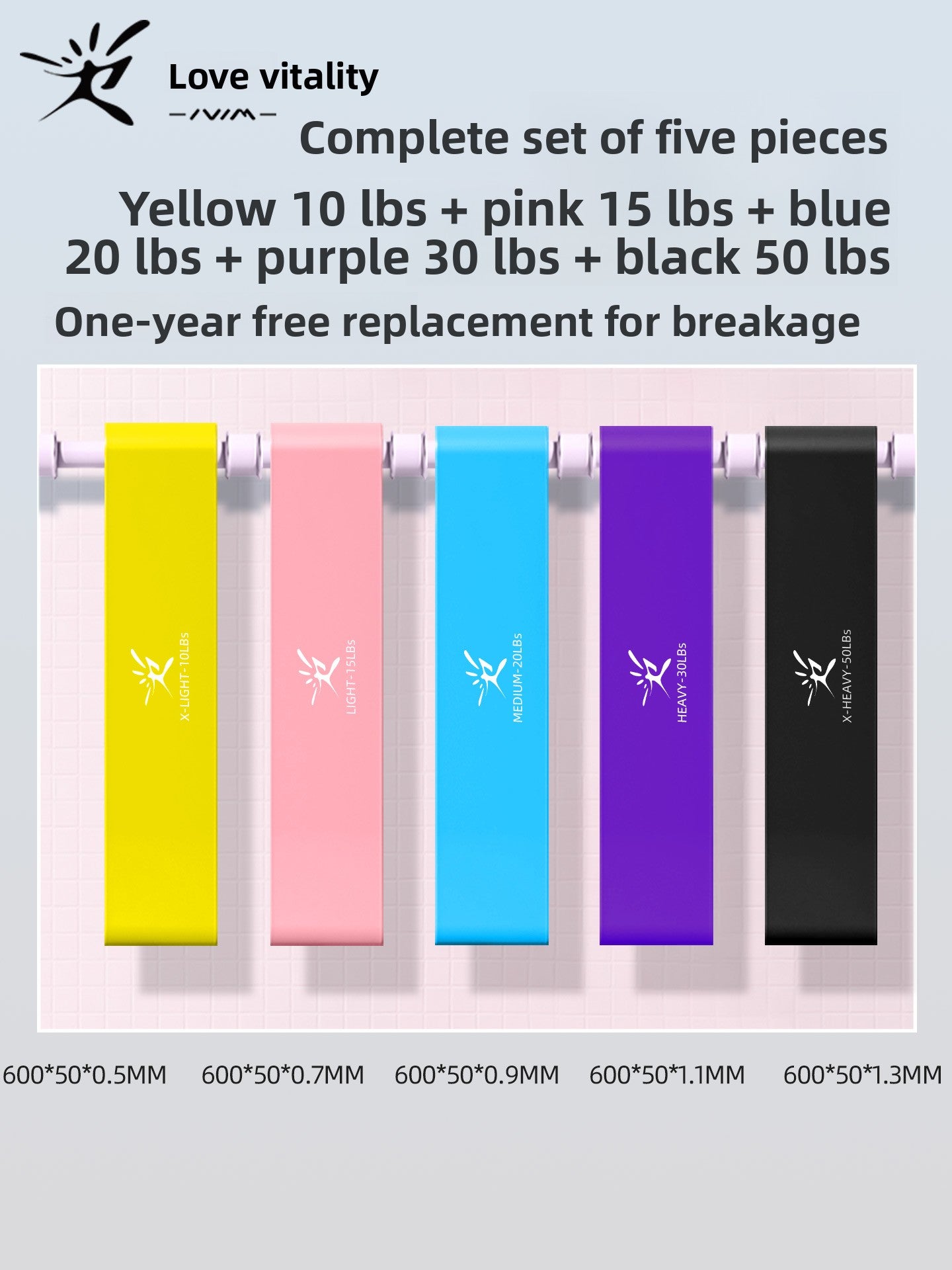 Elastic Resistance Exercise Bands for Strength Training