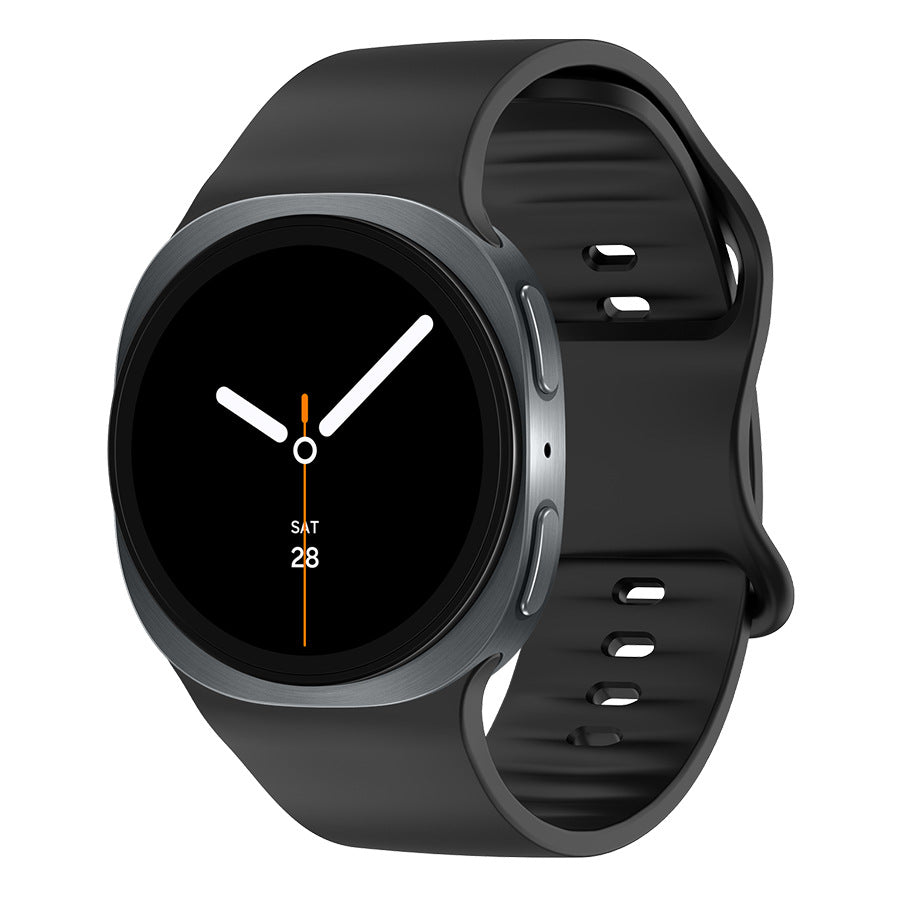 Sun-shaped buckle bracelet watch strap in solid color