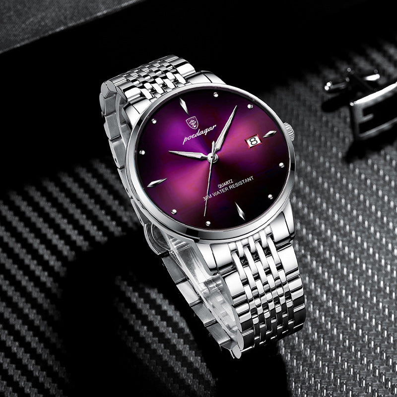 Ultra-Thin Waterproof Luminous Men's Calendar Watch