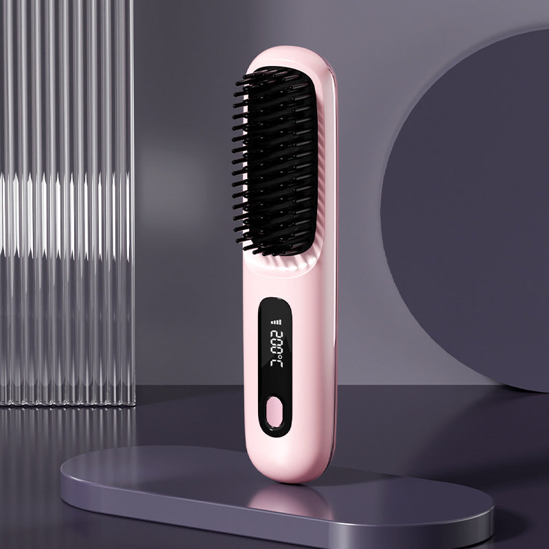 Wireless Negative Ion Hair Straightener Comb