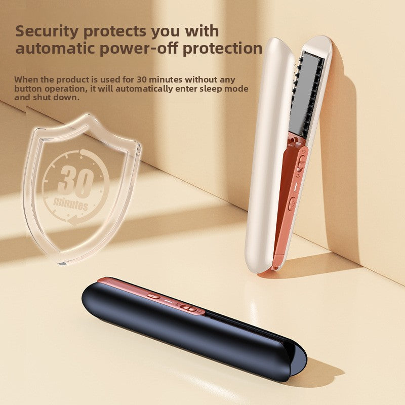 Portable Wireless Hair Straightener and Curling Iron
