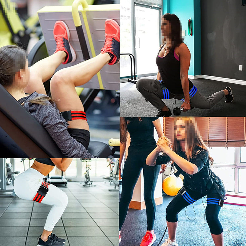 Adjustable Blood Flow Restriction Fitness Bands for Muscle Training