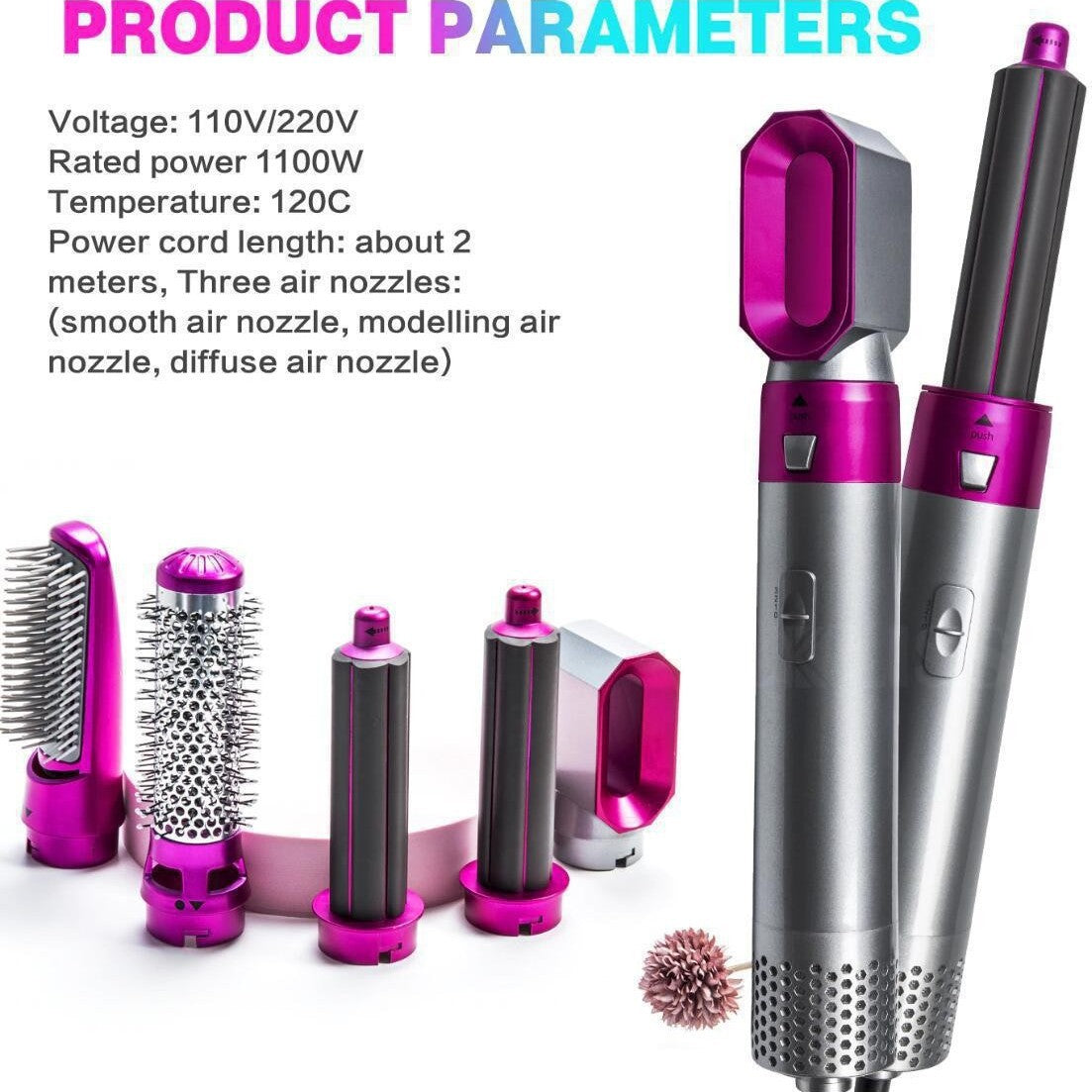 Five-in-One Hot Air Hair Styling Comb