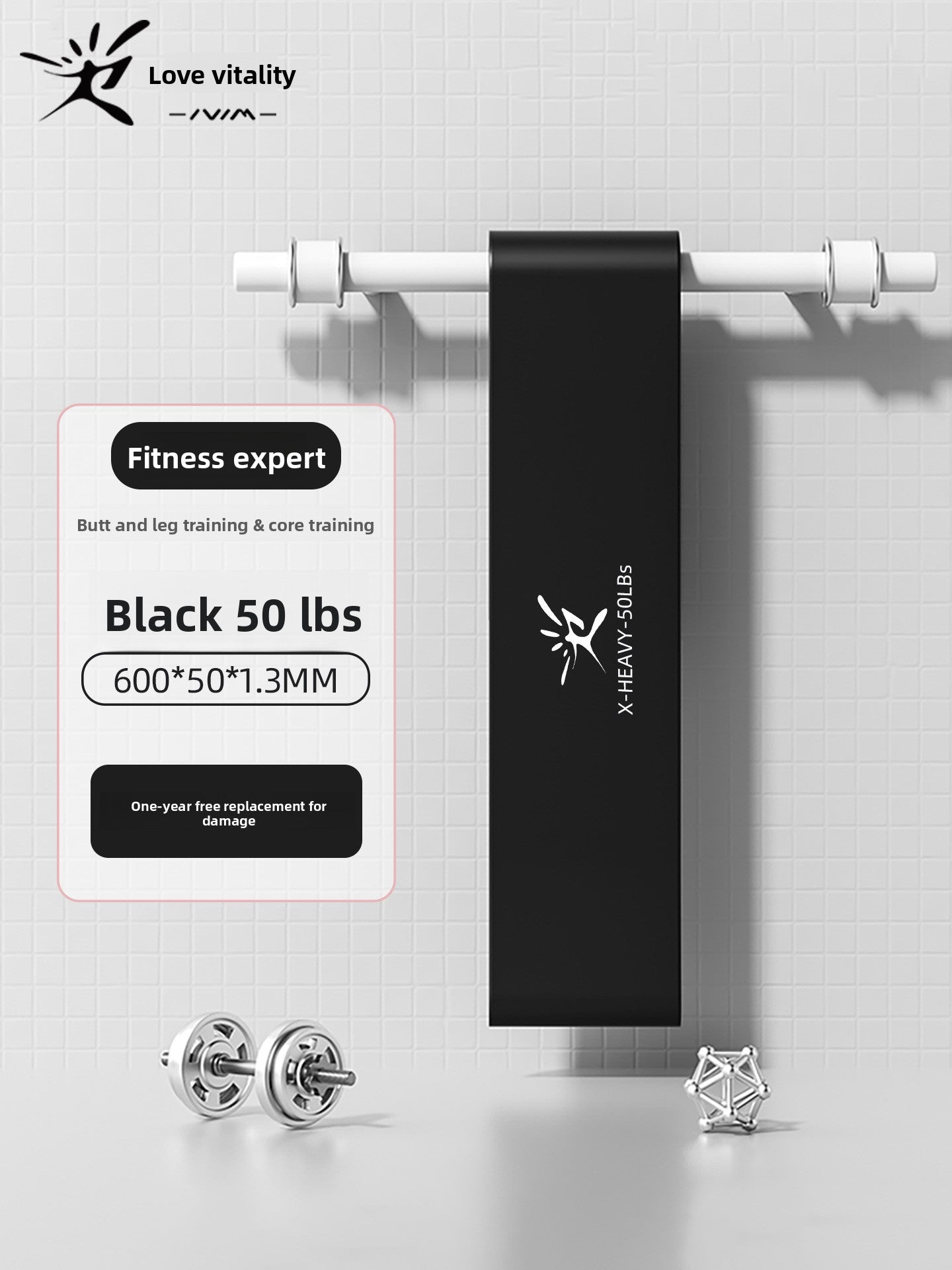 Elastic Resistance Exercise Bands for Strength Training