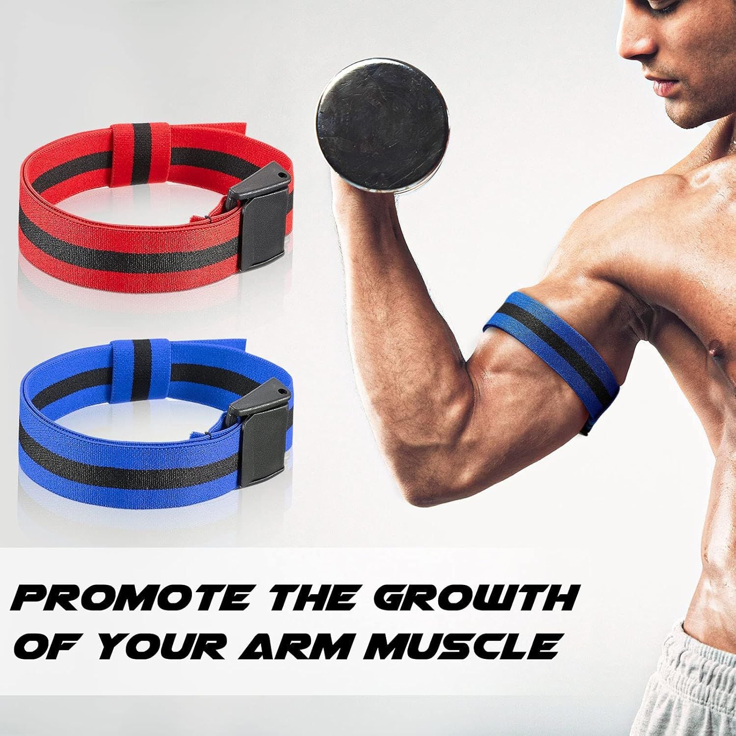 Adjustable Blood Flow Restriction Fitness Bands for Muscle Training