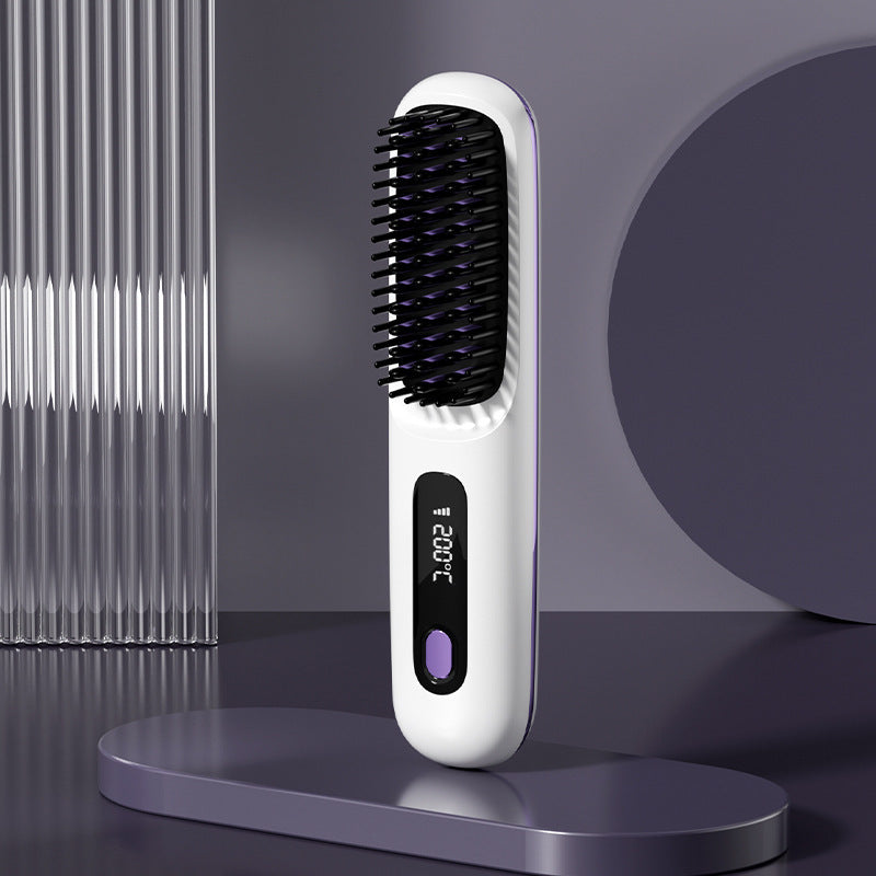 Wireless Negative Ion Hair Straightener Comb