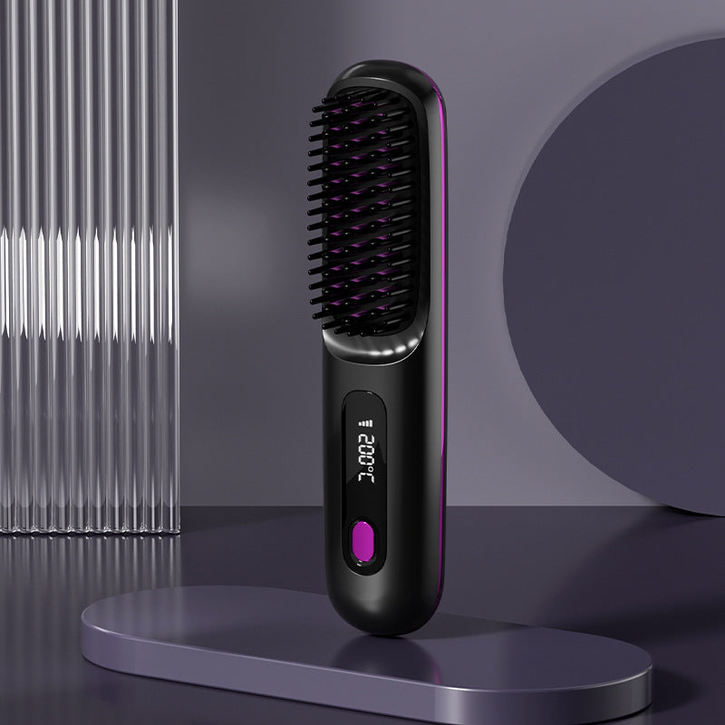 Wireless Negative Ion Hair Straightener Comb