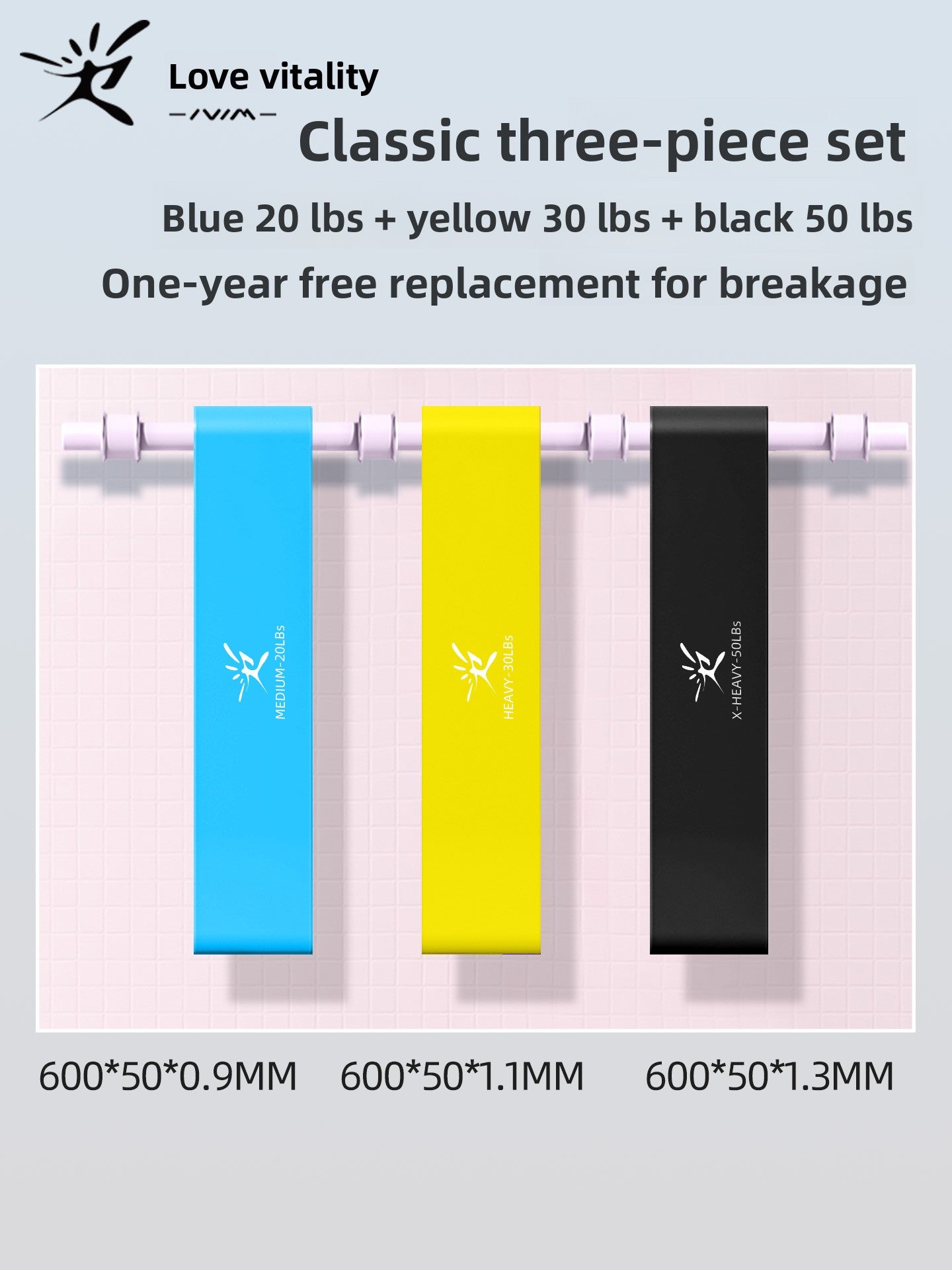 Elastic Resistance Exercise Bands for Strength Training