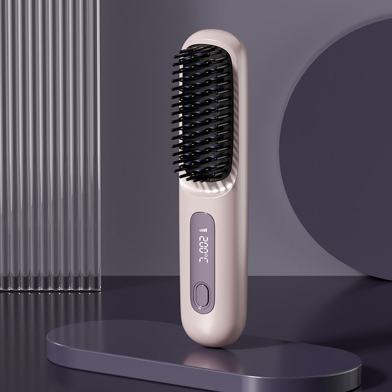 Wireless Negative Ion Hair Straightener Comb